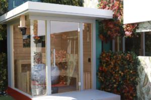 SAUNA SKY TOP CLASS IN LEGNO CON VETRATA PANORAMICA