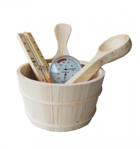 KIT CON ACCESSORI PER SAUNA