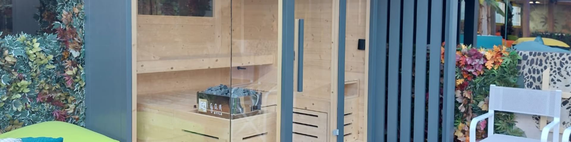 SAUNA IN LEGNO DA ESTERNO MOD.SPA NATURE SAUNA OUTDOOR DI DESIGN