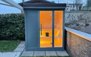 SAUNA YOUNG OUTDOOR IN LEGNO E PERSONALIZZABILE