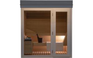 SAUNA DA ESTERNO IN LEGNO DI ABETE