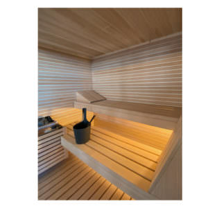 SAUNA IN LEGNO DI PERO E HEMLOCK