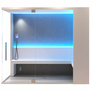 CABINA HAMMAM IN ALLUMINIO E RIVESTITO IN HPL