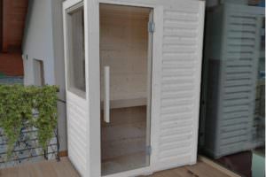 SAUNA MIAMI DA ESTERNO VERNICIATA