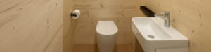 INTERNO BAGNO IN LEGNO DA ESTERNO