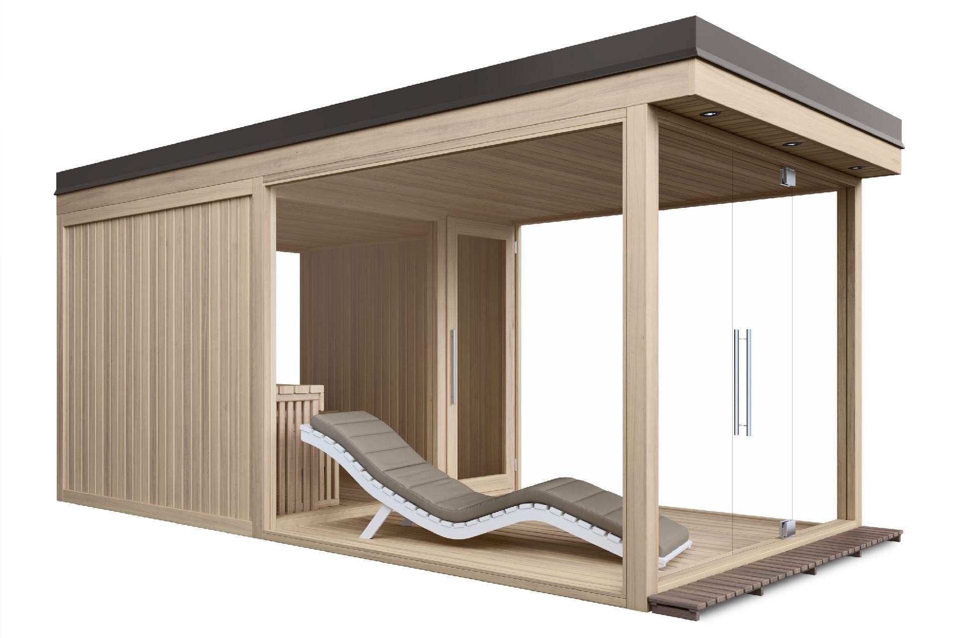 CABINA SAUNA CON DOPPIA FUNZIONALITA'
