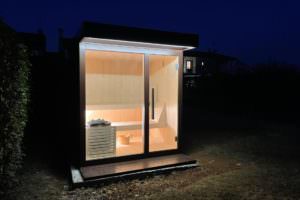 MODELLO SAUNA PENSATO PER LIGHI APERTI CON LUCE BIANCA INTEGRATA