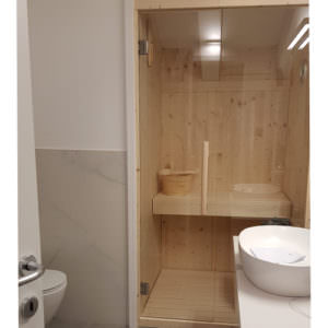 CABINA SAUNA IN LEGNO DI ABETE FINLANDESE