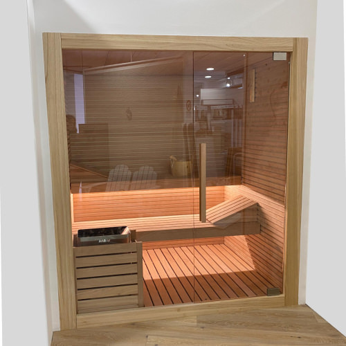 SAUNA INDOOR IN LEGNO DI OKUME'