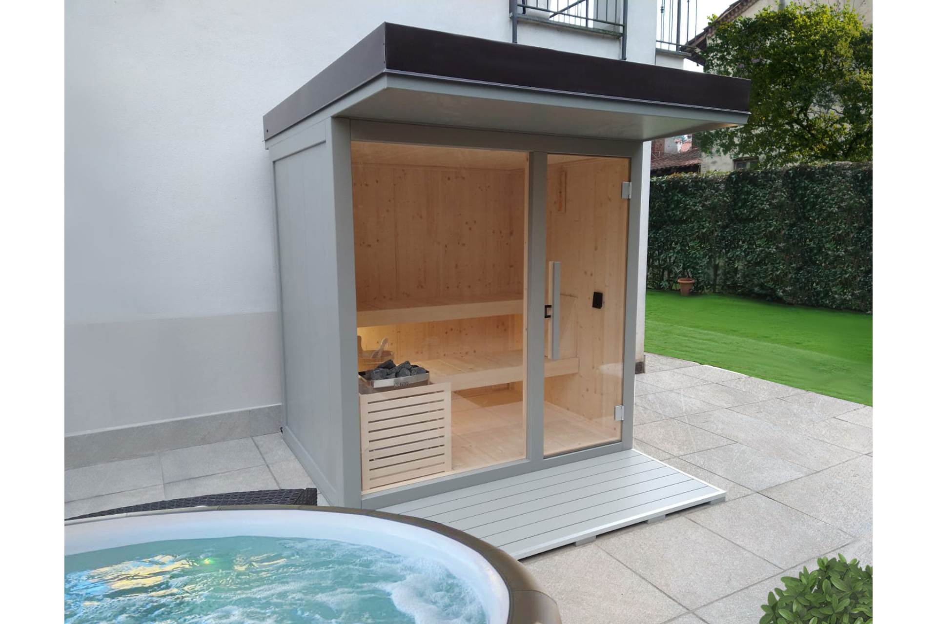 SAUNA YOUNG OUTDOOR IN LEGNO E PERSONALIZZABILE