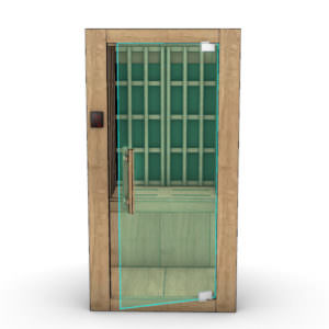 SAUNA A INFRAROSSI MOD. SKYINFRA SAUNA DA INTERNO CON PANNELLI INFRAROSSI