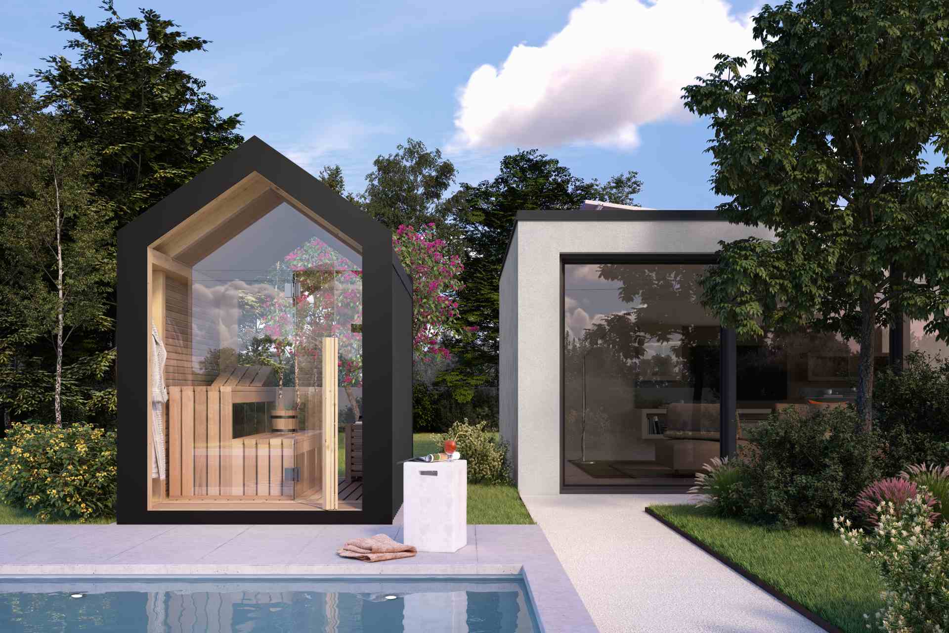 SAUNA OUTDOOR IN WOOD