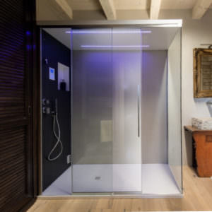 HAMMAM CON PANNELLI DI ALLUMINIO RIVESTITI IN HPL