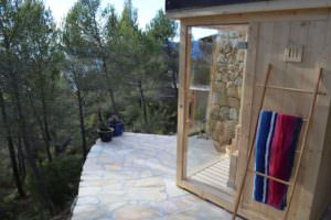 CABINA SAUNA OUTDOOR IN LEGNO DI ABETE